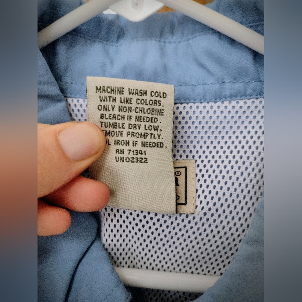 L.L. Bean M's Large Blue Tropicwear LS Sun Shirt Old Version Pre-2020, Brand New - Picture 11 of 12